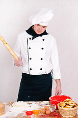 Image showing pensive chef