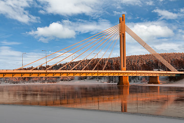 Image showing The bridge over the river