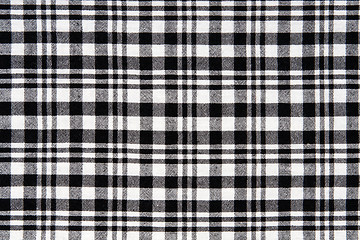 Image showing Black and white checkered cloth