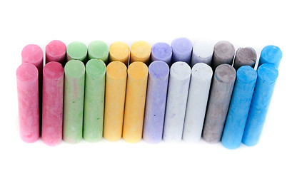 Image showing box with children's crayons