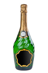 Image showing A bottle of champagne