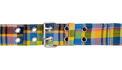 Image showing Colorful fabric belt