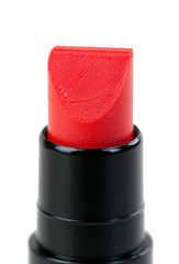 Image showing Red lipstick closeup