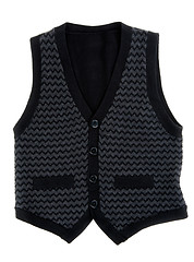 Image showing Black stylish vest