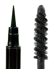 Image showing mascara and eye pencil