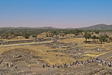 Image showing The Avenue of death, city of Teotihuacan