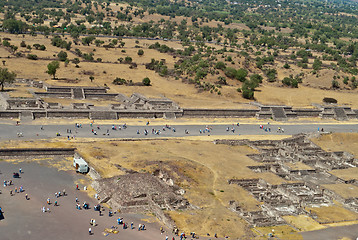 Image showing Avenue of the Dead in the city of Teotihuacan in Mexico