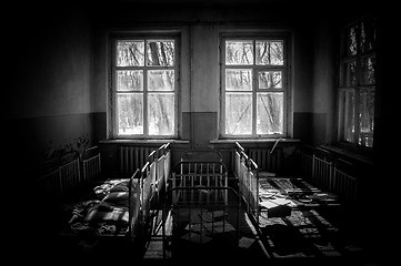 Image showing Abandoned nursery at Chernobyl 