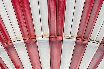 Image showing Red and white abstract background