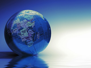 Image showing Blue  Globe