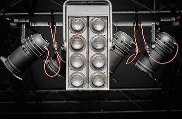 Image showing Modern stage lights