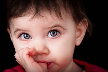 Image showing Closeup of a child