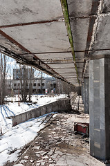 Image showing Abandoned residental architecture in Pripyat, 2012