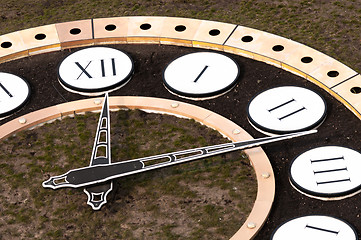 Image showing A clock in the nature