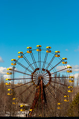 Image showing The Ferris Wheel in Pripyat, Chernobyl 2012 March