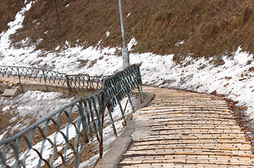 Image showing A stairway in the park