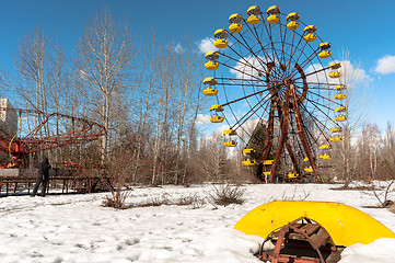 Image showing The Ferris Wheel in Pripyat, Chernobyl 2012 March