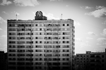 Image showing Abandoned residental architecture in Pripyat, 2012