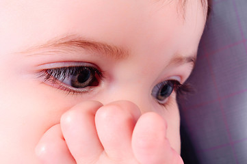 Image showing Closeup of a child