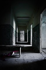 Image showing Abandoned corridor in pripyat school 2012