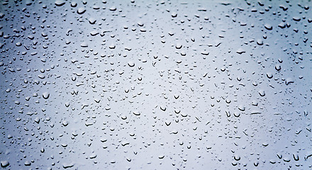 Image showing drops of water on glass