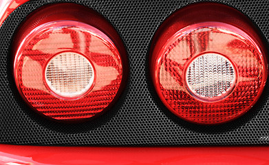 Image showing Car lamp close-up