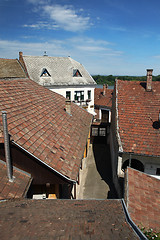 Image showing old tiled roofs