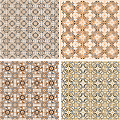 Image showing Seamless patterns in islamic style. Vector set