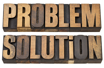 Image showing problem and solution in wood type