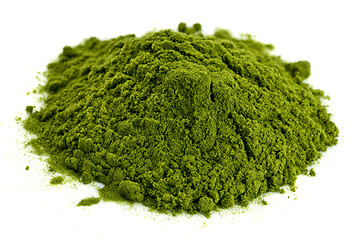 Image showing freeze-dried organic wheat grass powder