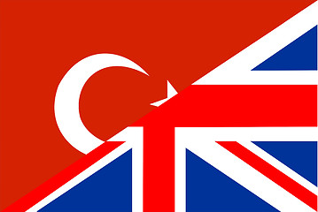 Image showing turkey uk flag