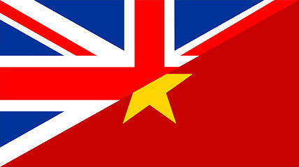 Image showing vietnam uk flag