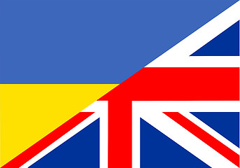 Image showing ukraine uk flag