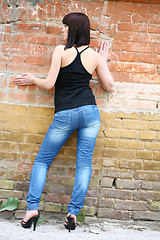 Image showing brunette girl posing