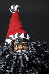 Image showing black santa claus
