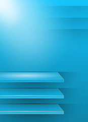 Image showing blue 3d background