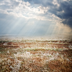 Image showing landscape with the sky