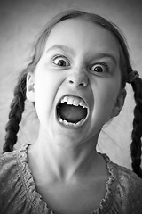 Image showing screaming girl