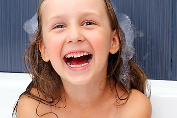 Image showing Girl in the bath