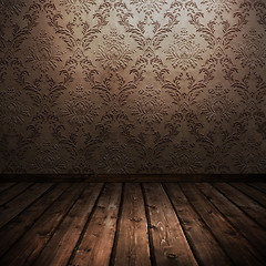 Image showing room with old wallpaper