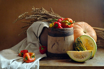 Image showing Rustic still life