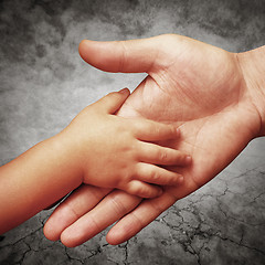 Image showing father's hand
