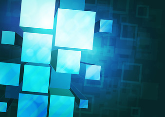 Image showing blue background with prisms