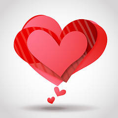 Image showing Abstract hearts. Vector illustration.