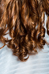 Image showing curly red hair