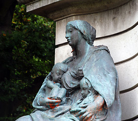 Image showing Copper Mother Statue