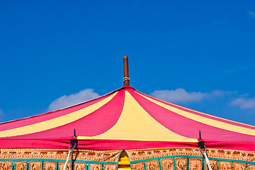 Image showing Circus tent top 