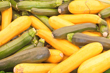 Image showing Courgettes