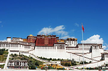 Image showing Landmark of the famous Potala Palace in Lhasa Tibet