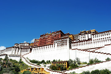 Image showing Landmark of the famous Potala Palace in Lhasa Tibet